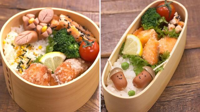 Grilled Karei-pan Bento & Salmon Tatsuta-age Bento