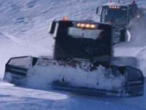 Châtel, France: Snow Groomer