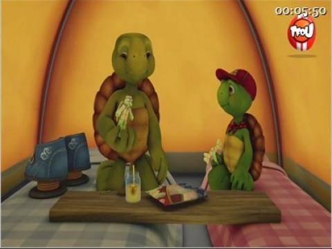 Franklin fait du camping