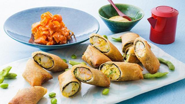 Authentic Japanese Cooking: Rolling: Fluffy Spring Rolls