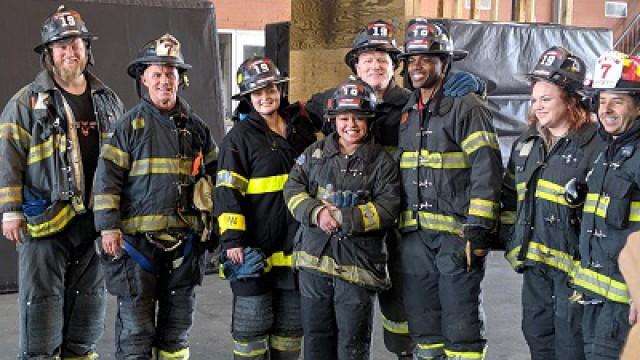 Rach & Celeb Friends Take On Denis Leary's FDNY Challenge + Big Surprise For 911 Dispatchers