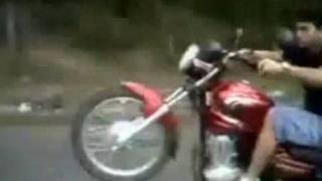 Amazing Motorcycle Flip!