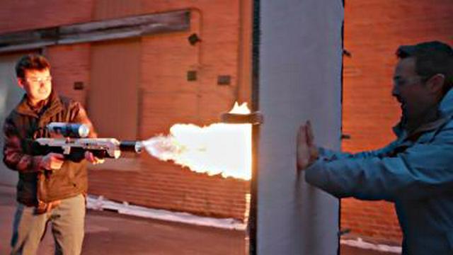 Flamethrower vs Aerogel