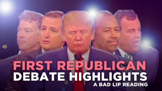 "FIRST REPUBLICAN DEBATE HIGHLIGHTS: 2015" — A Bad Lip Reading of The Republican Debate