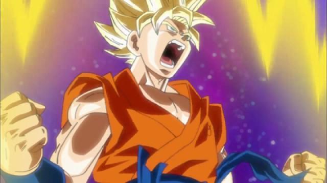 Surprise pour l'univers 6 ! Voici Goku, le Super Saïyen.