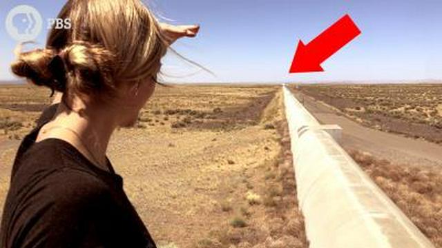 Why are there giant concrete tunnels in the desert?