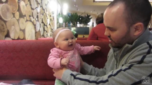 BABY LEARNS TO STAND!