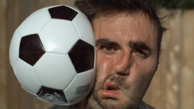 Football vs Face 1000x Slower