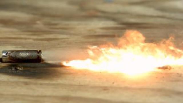 Exploding Batteries in Slow Motion