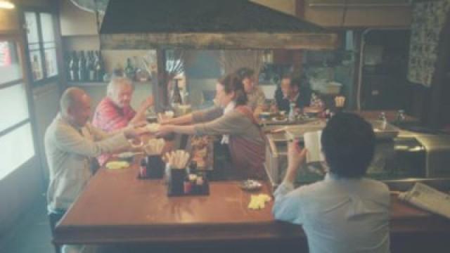 Umbrellas at the Dinner Counter