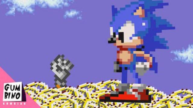 Where does Sonic keep his rings?