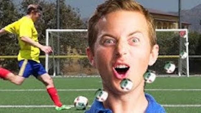 Ned Tries Famous Soccer Trick Shots • The Try Vlog