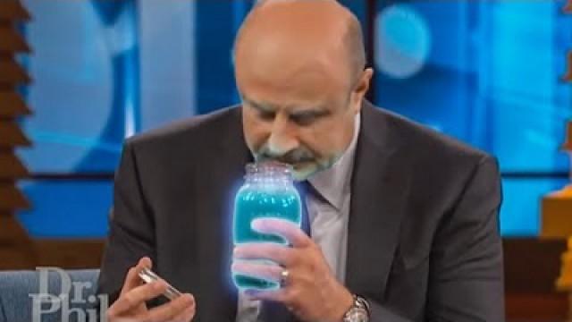 Dr. Phil drinks Fortnite shield potion