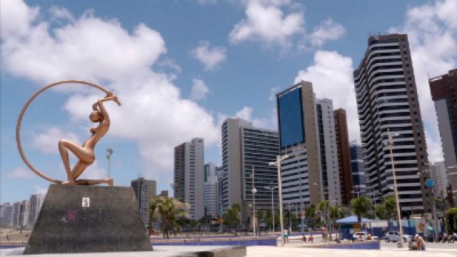 Fortaleza, the famous holiday destination of Brazil.