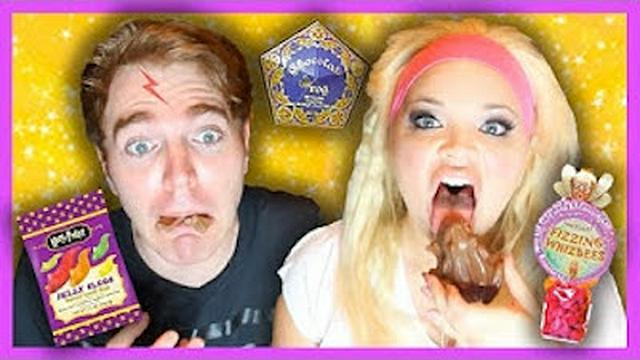 TASTING HARRY POTTER CANDY! (with TRISHA PAYTAS)