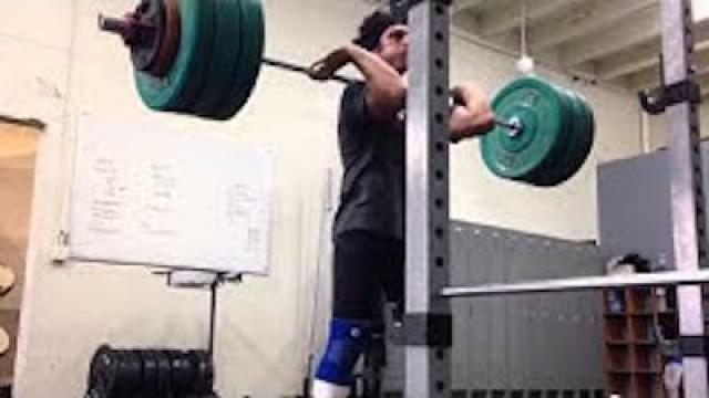 Easy 145kg front squat PR