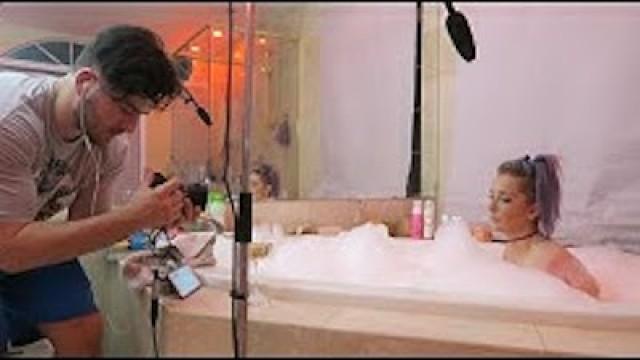 Filming In The Bath Tub