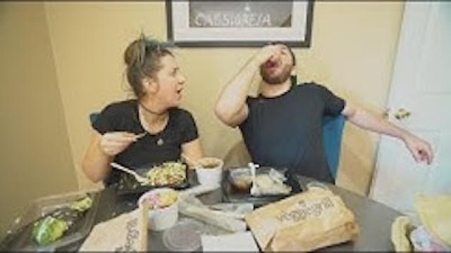 our veggie grill eating show (mukbang)