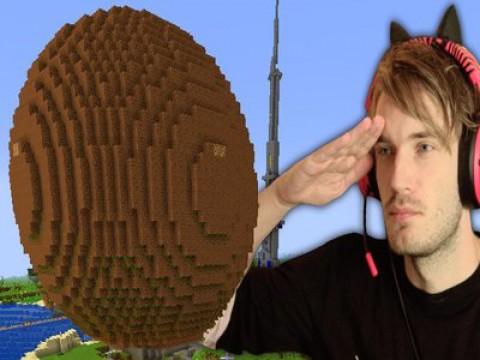 I build a Giant Flying Meatball in Minecraft