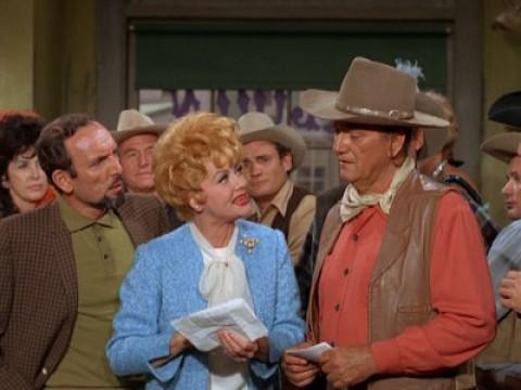 Lucy and John Wayne