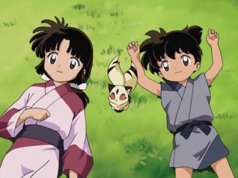 Kohaku, Sango y Kirara y el jardín de flores secreto