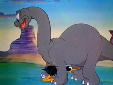 Daffy Duck and the Dinosaur