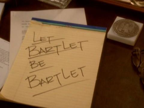 Dejad que Bartlet sea Bartlet