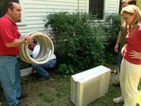 Mini-Split Air Conditioning System; De-Thatching a Lawn