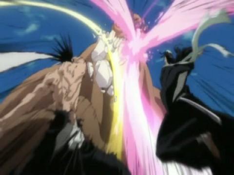 Byakuya vs. Kenpachi?! Beginn des Handgemenges