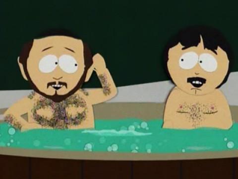 Two Guys Naked in a Hot Tub