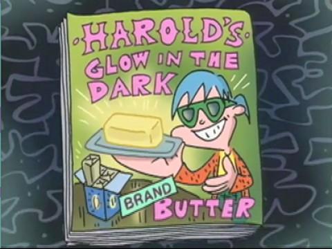 Harold's Glow-In-The-Dark Brand Butter