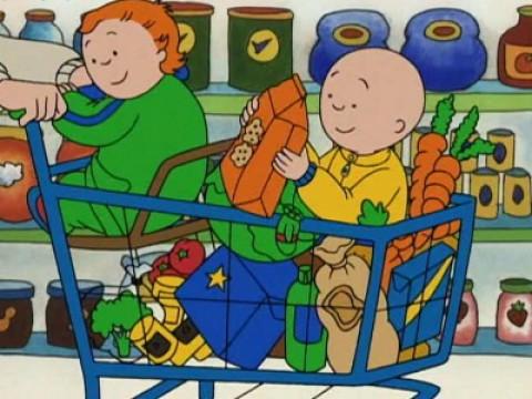 Caillou va de compras