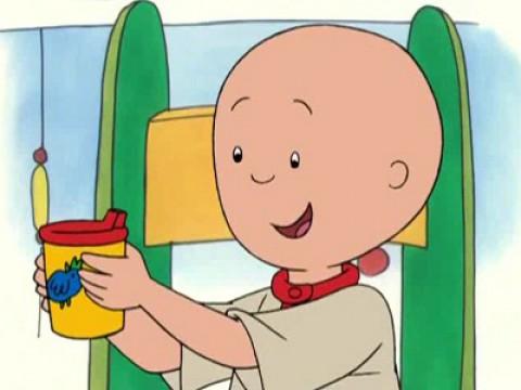 Caillou juega a ser un bebé