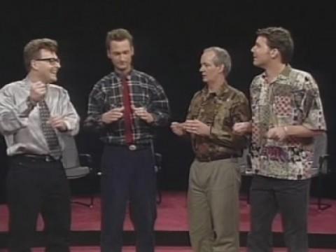 Greg Proops, Ryan Stiles, Colin Mochrie, Brad Sherwood