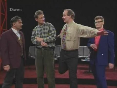 Greg Proops, Ryan Stiles, Colin Mochrie, Tony Slattery