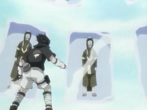 Jutsu secreto de Haku: espejos de hielo de cristal