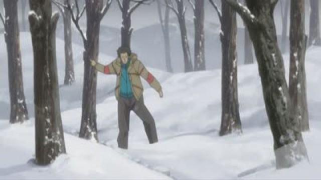 朱に染まる雪原