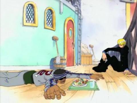 Unwelcome Customer! Sanji's Food and Ghin's Debt!