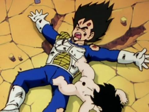 L'invincible Vegeta vaincu. Son Gohan provoque un miracle