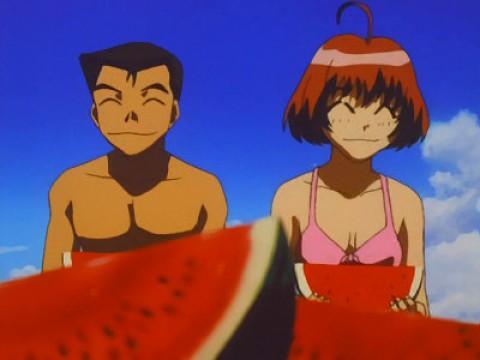 Fun In The Sun With A Watermelon