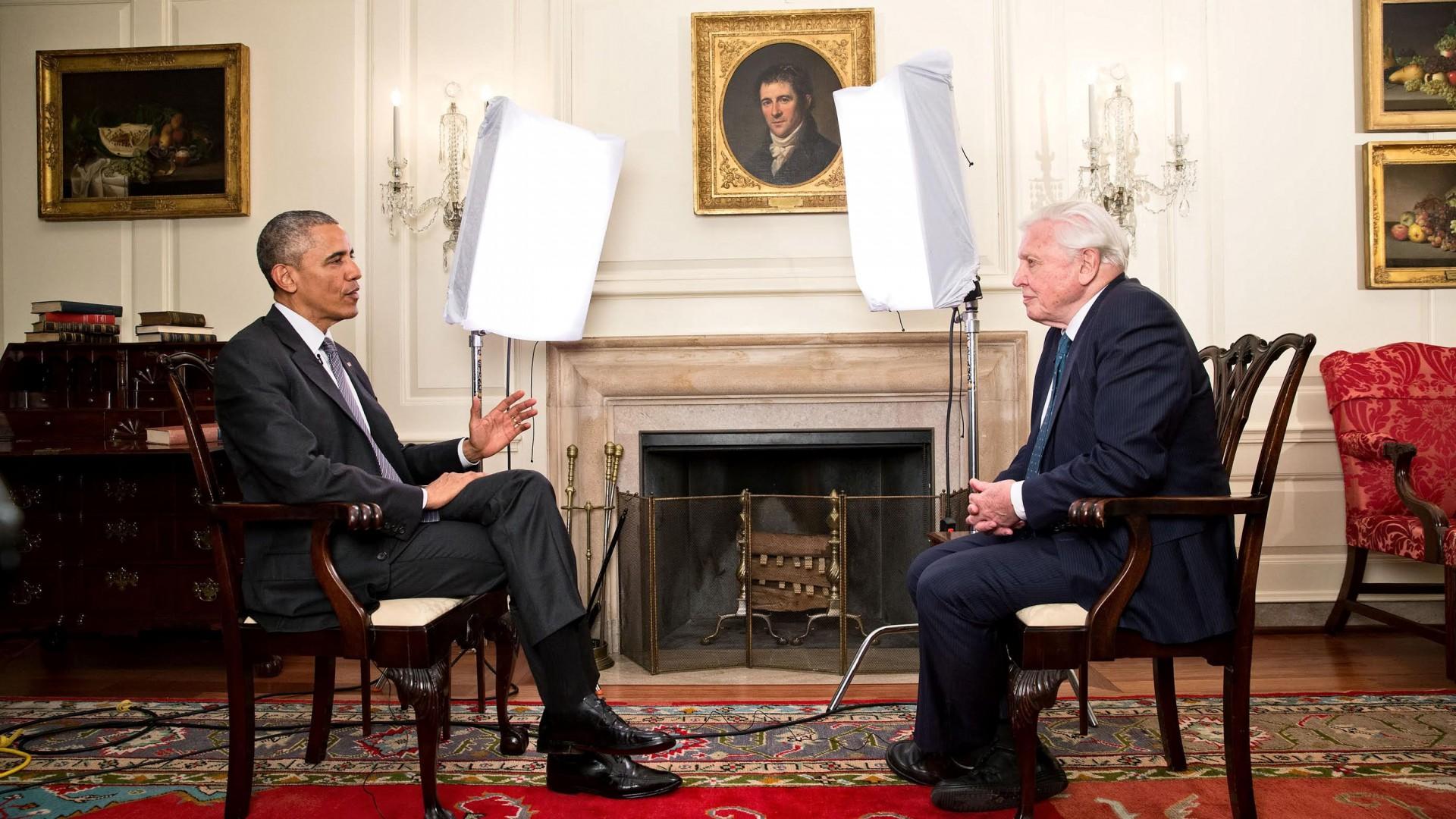 David Attenborough Meets President Obama
