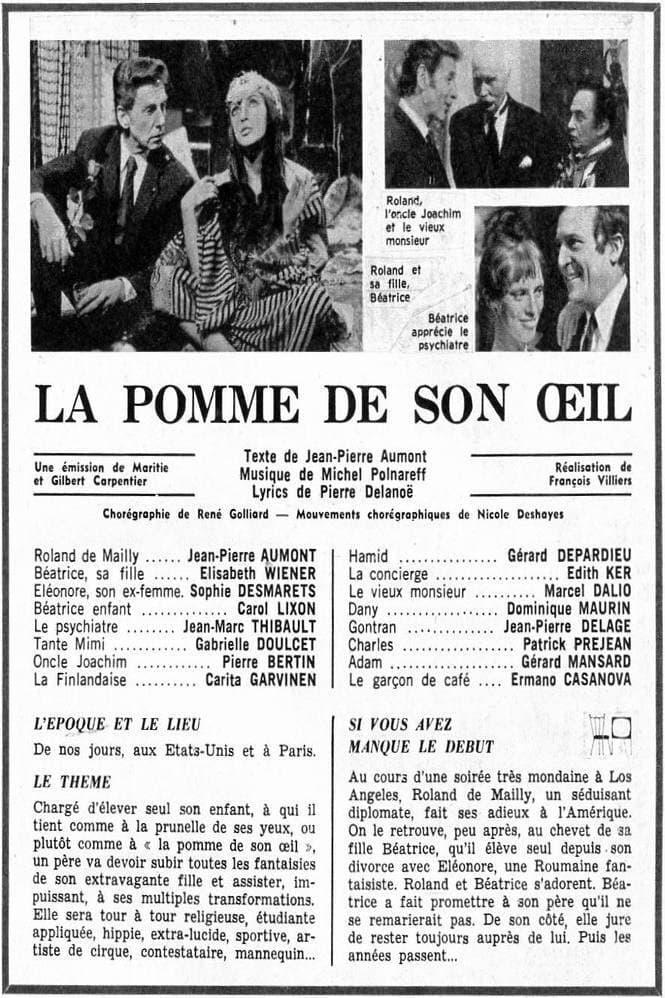 La pomme de son oeil