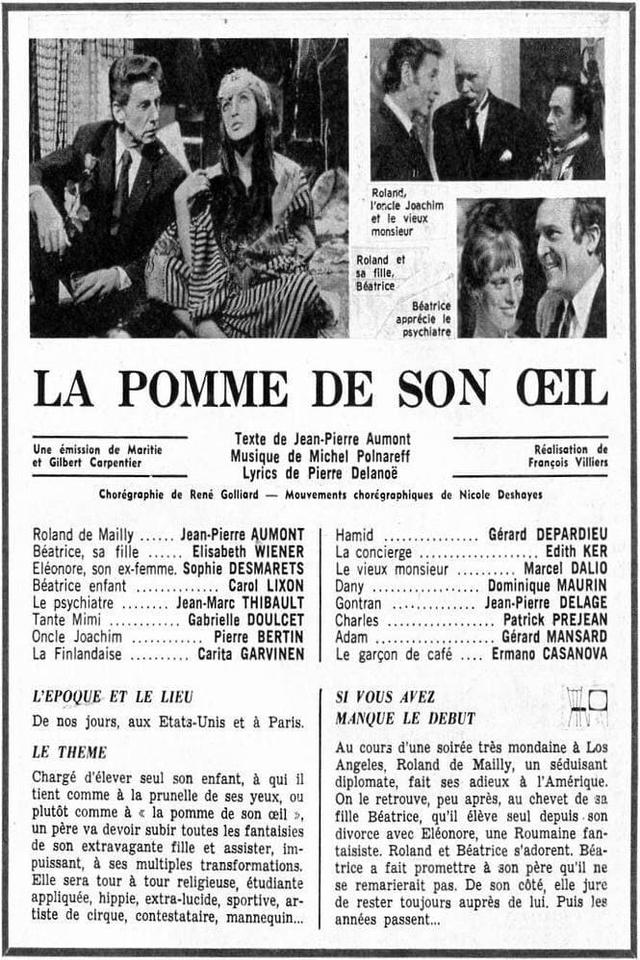 La pomme de son oeil