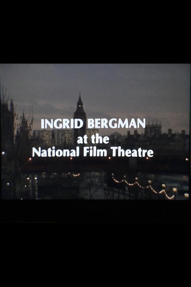 Ingrid Bergman at the National Film Theatre