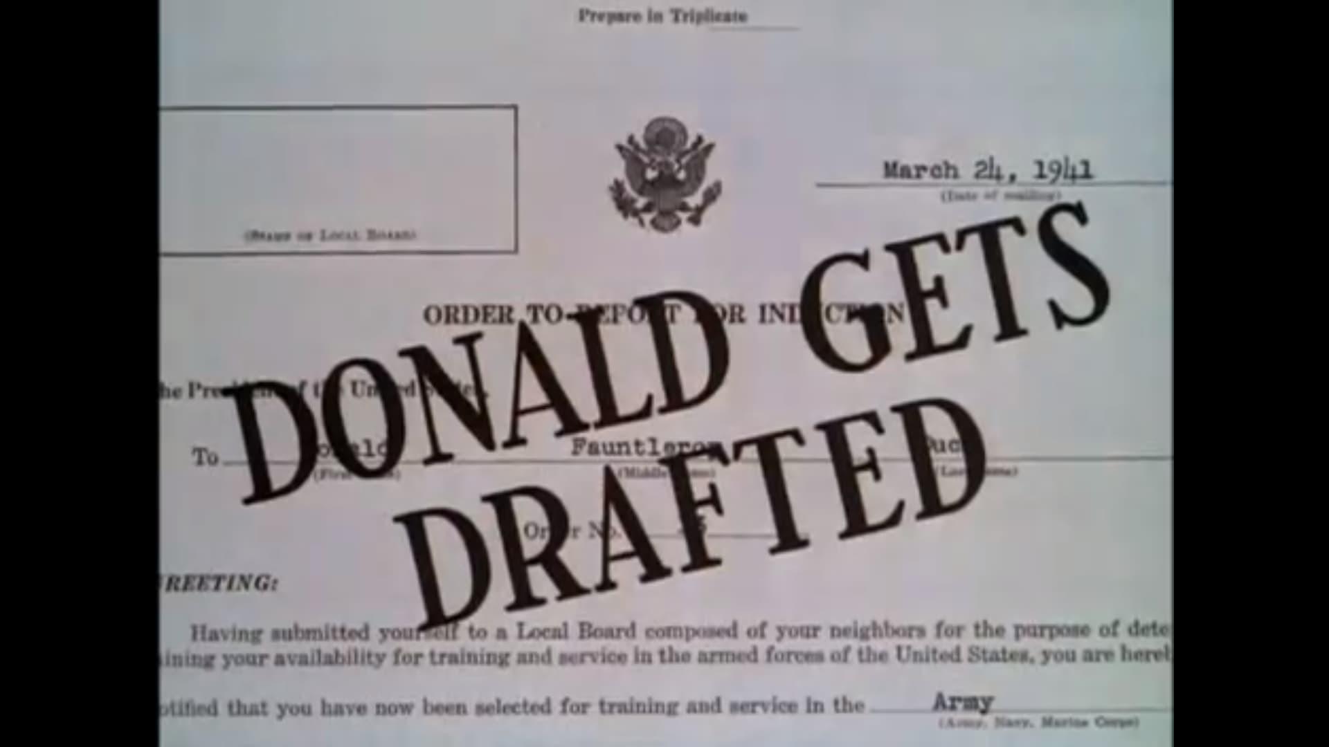 Donald Gets Drafted