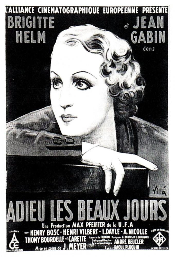 Adieu les beaux jours