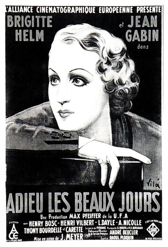 Adieu les beaux jours