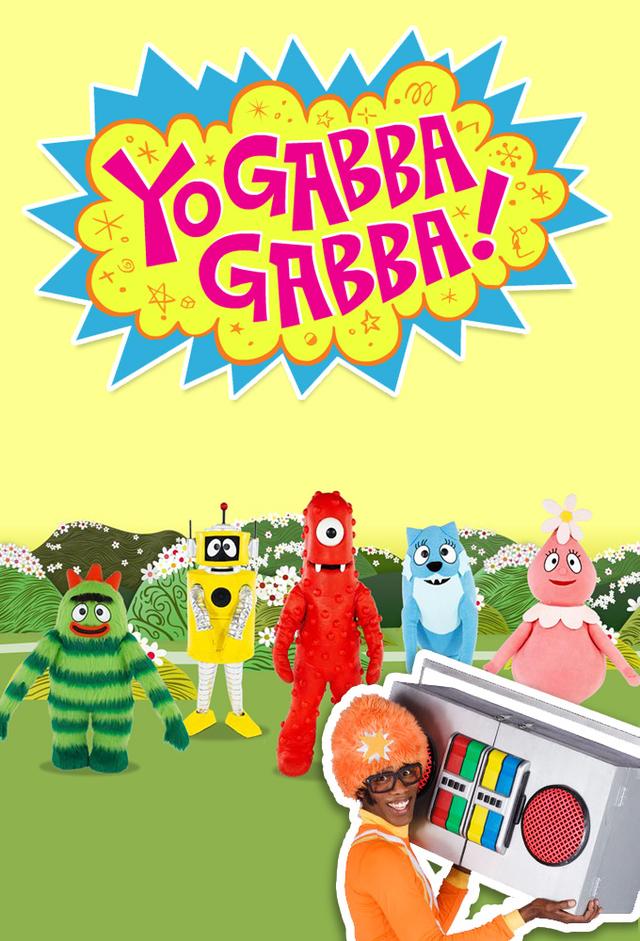 Personalized Yo Gabba Gabba! Music Notes Blue Toy Caddy 