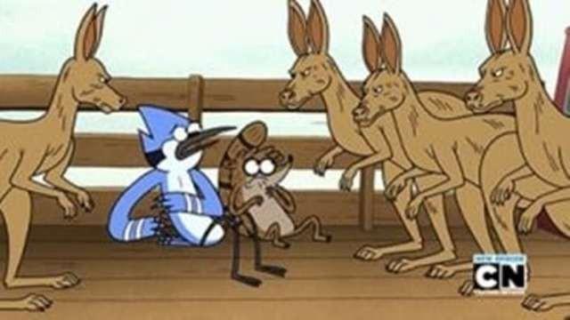 Mordecai and Rigby Down Under