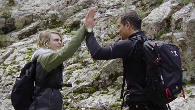 Cara Delevingne in Sardinia Mountains